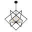 Camerlengo 6-Light Rustic Farmhouse Lantern Adjustable Height Dimmable Black Chandelier Light Fixture