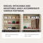 Armoire de rangement ajustable 31,69 po Vannara