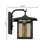 Nathalie 11.75"H Prairie 1-Light Stained Glass Black Outdoor Wall Lantern