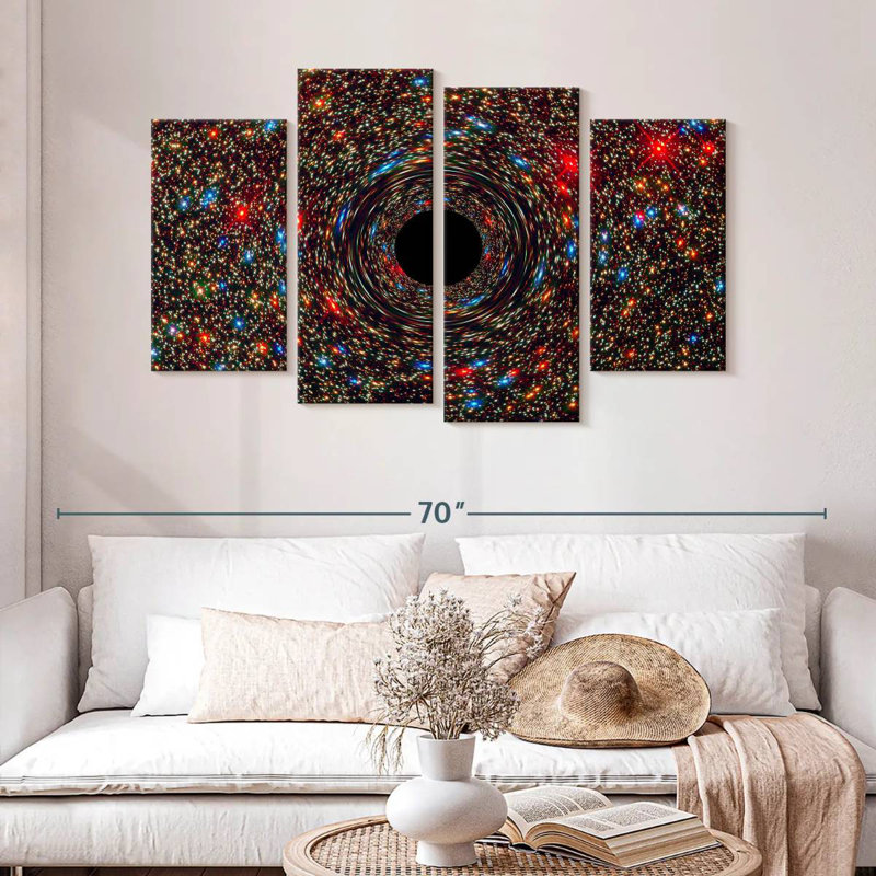 Oberle Galaxy M87 Black Hole, 32" H x 52" W