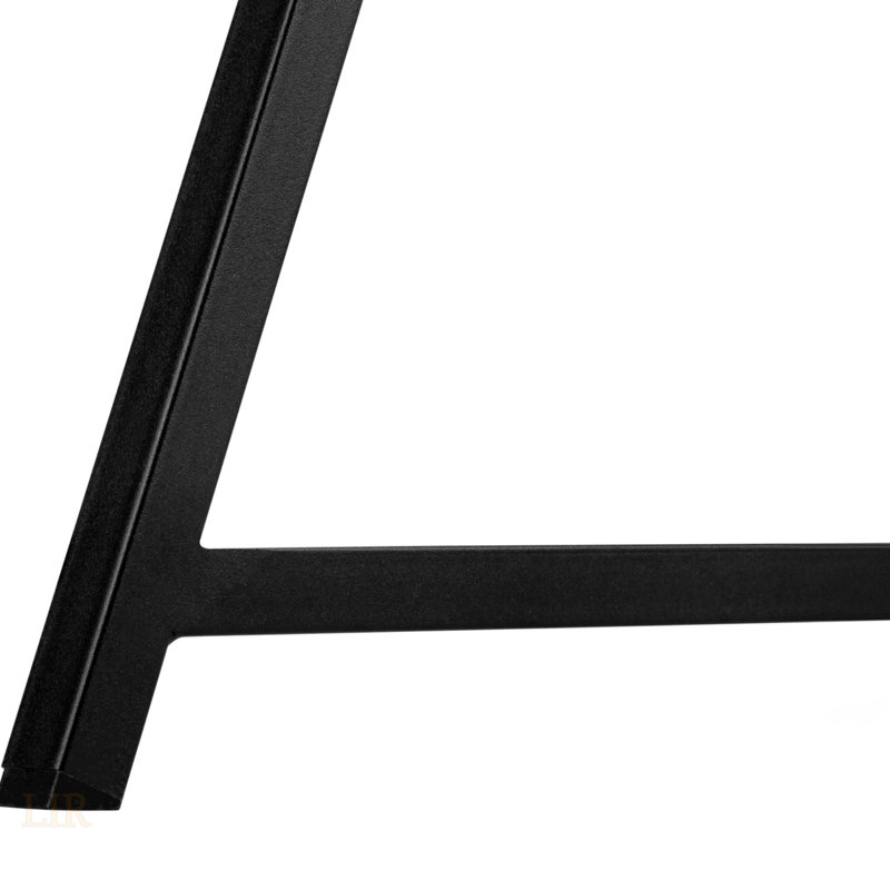 Contemporary Black Laminate Computer Desk With Storage Shelves And Sturdy Metal Base For Home Office And Work, Black/Black