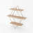 Arlow Geometric 24" Solid Wood Floating Shelf