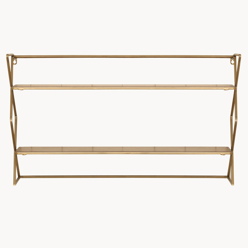 Haught 2 Piece Metal Tiered Shelf