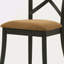 Chaise d'appoint brune et noire (ensemble de 2)