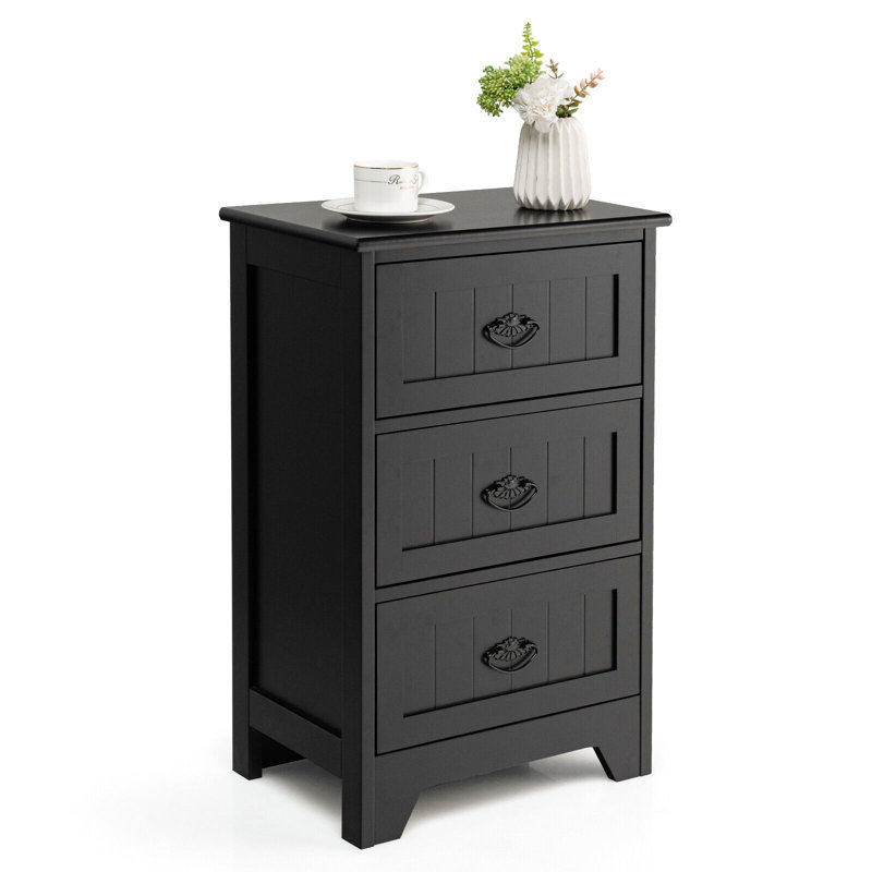 Amboy 45cm W Manufactured Wood Bedside Table