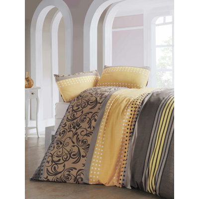 Cotton Blend Floral Duvet Cover