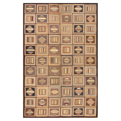 Mid 20th Century American Hooked Rug ( 6' x 8'7" - 183 x 262 )