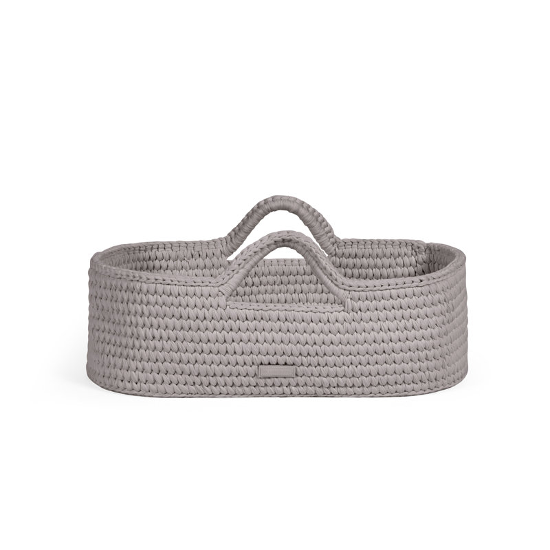 Nova Moses Basket & White Stand, Tawny