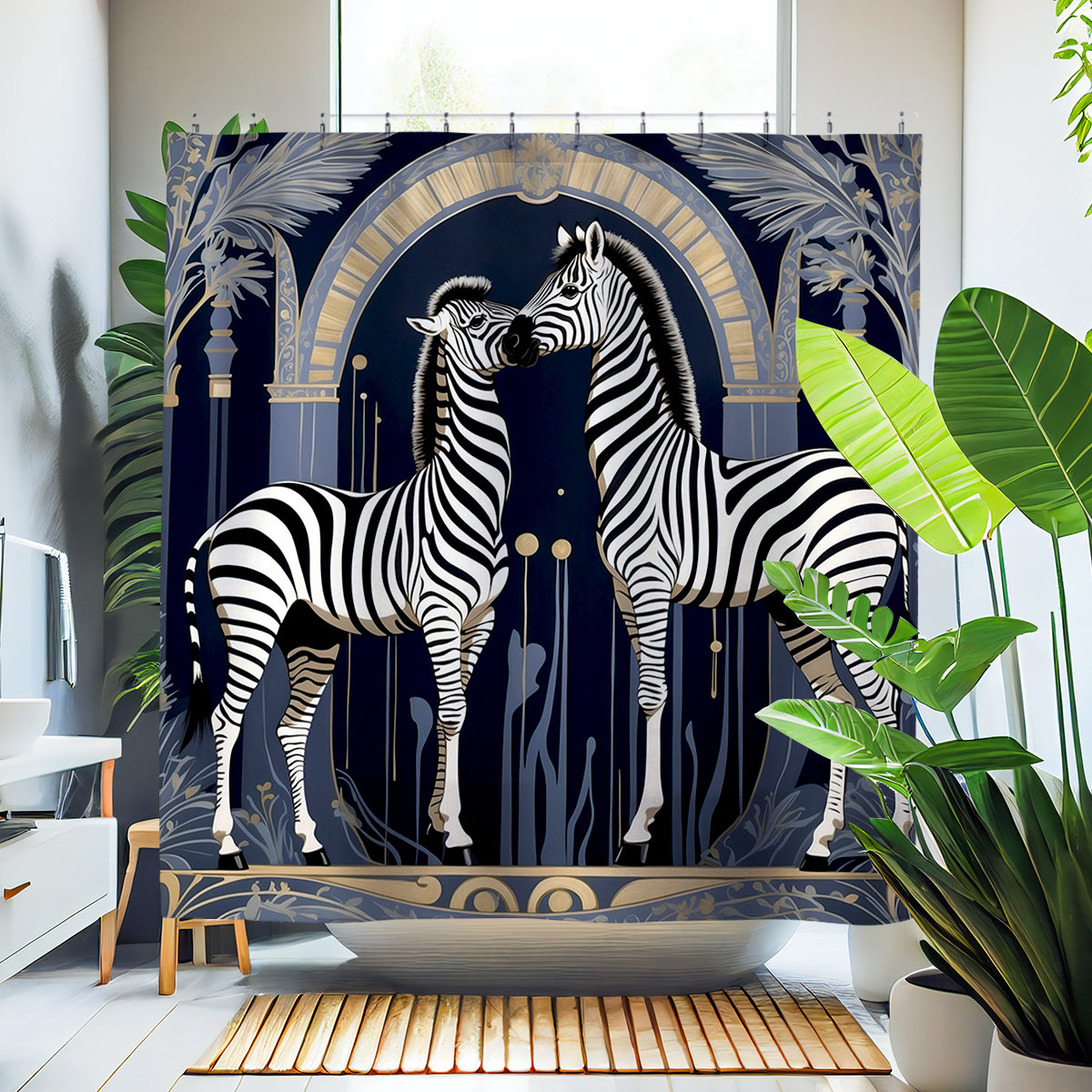 ULLI HOME Surrey Shower Curtain Wayfair