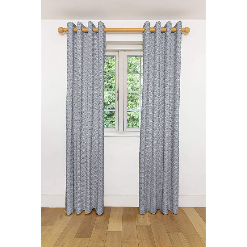 Crystella Cotton Blend Blackout Pair, 116" W x 228" D Cm