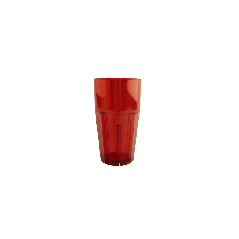 Le GE Ensemble de verres en verre 4 pièces, Rouge, 16 oz