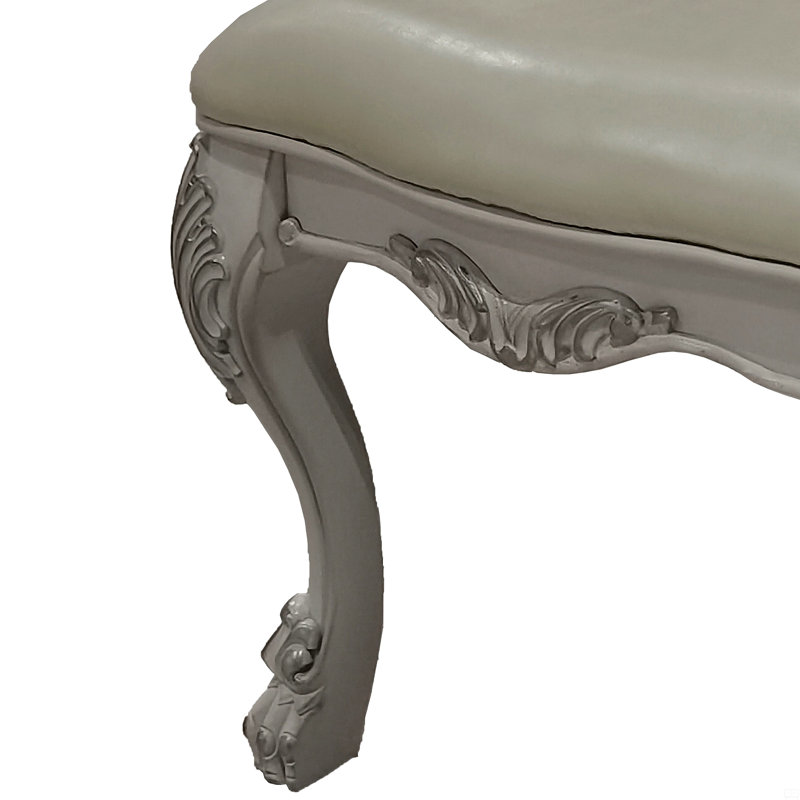 Chaise d'appoint capitonnée (ensemble de 2)
