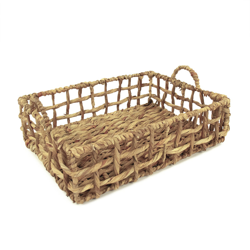 Mosinee Rattan Decorative Tray, 5" H x 13" W  x 17.5" D