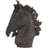 Dorn Brown Polystone Horse Sculpture 22" x 7" x 25"