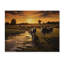 Cows at Farm Landscape IV sur impression sur bois-136665354