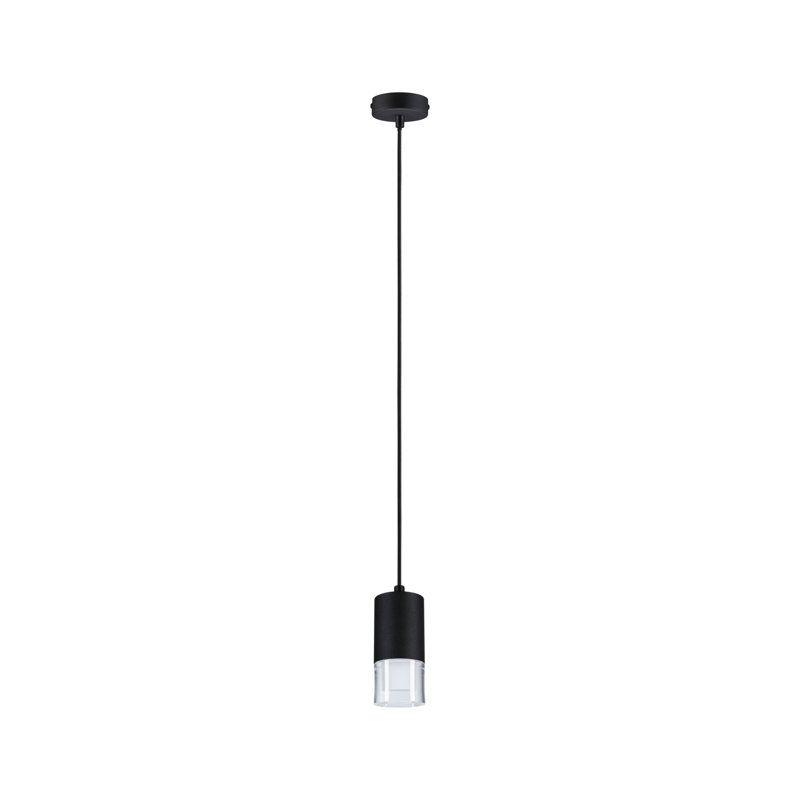 1 - Light LED Pendant, Black