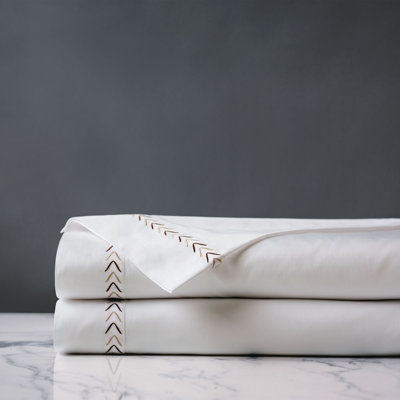 Miri Coffee Egyptian Cotton Sateen Flat Sheet