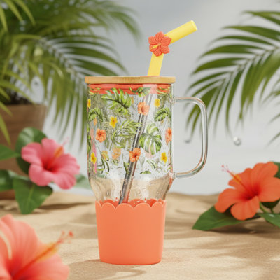 Gobelet de voyage 10 Strawberry Street Adria Hydratation, Hibiscus Tropics