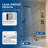 UKH07B2 32 in. W x 80 in. H Frameless Fixed Shower Glass Panel in Matte Black with 3/8 in. Clear Tempered Glass-121848379-121848371