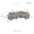 Snyder 110.5" Modern & Contemporary Sectional Sofa - Chenille Modular Sectional Sofa with Durable Plywood Construction and Supportive Foam & Pocket Coils-41450638