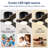 52" 3-Blade Solid Wood Flush Mount Ceiling Fan With Led Light & Remote Control-1088143957-1088144042