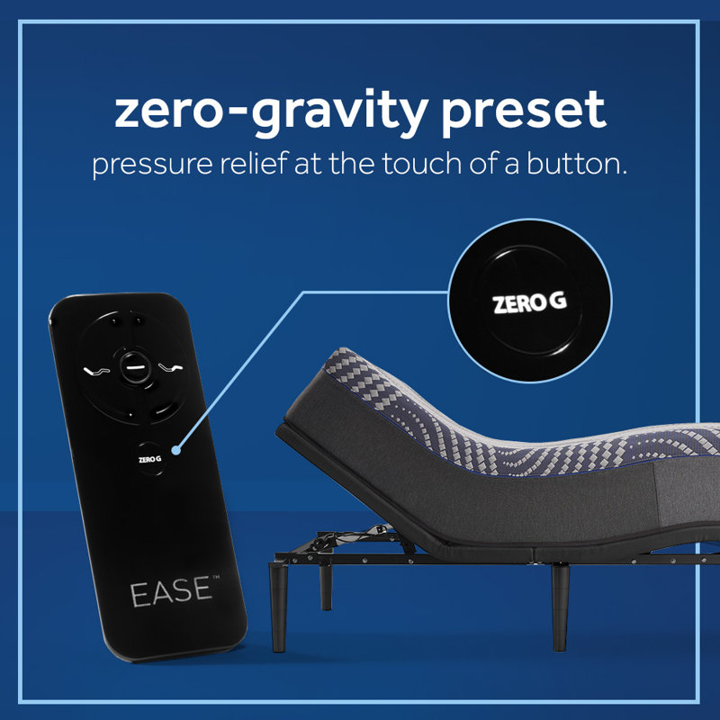 Sealy Black Adjustable Queen Base with Wireless Remote