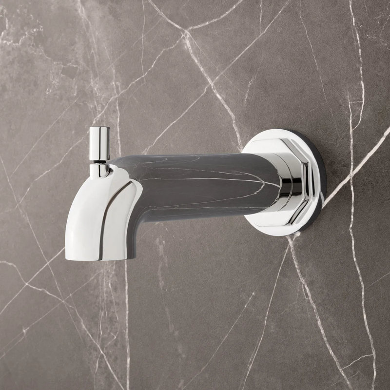 Signature Hardware Greyfield Tub Spout with Diverter, Chrome