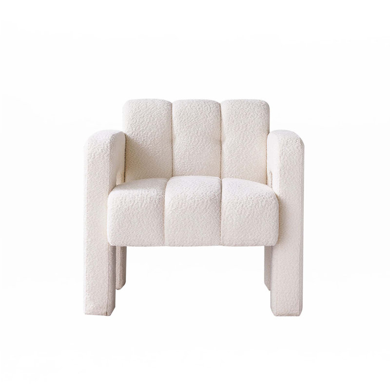 Boucle Upholstered Accent Chair