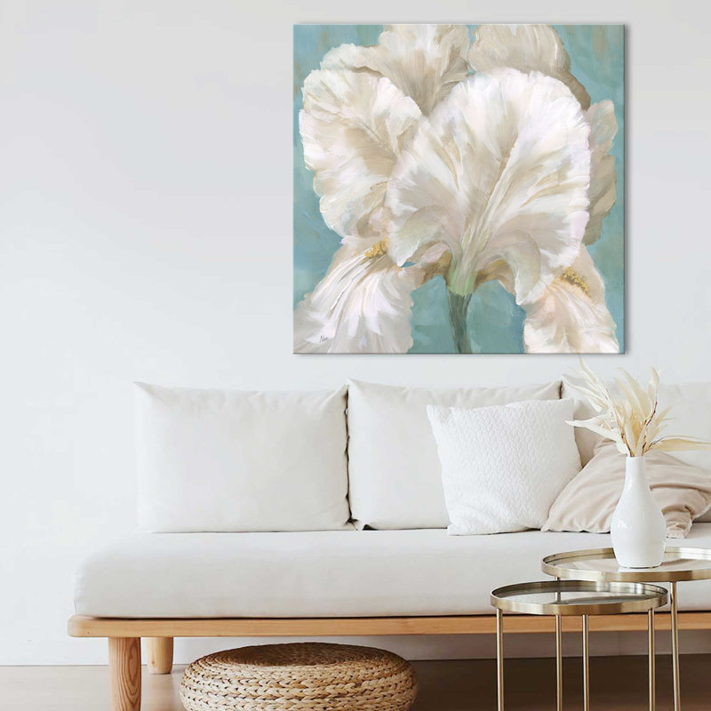 "Iris II" by Nan Print on Canvas, 28" H x 28" W x 1.5" D