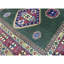 Tapis vert noué à la main de haute qualité