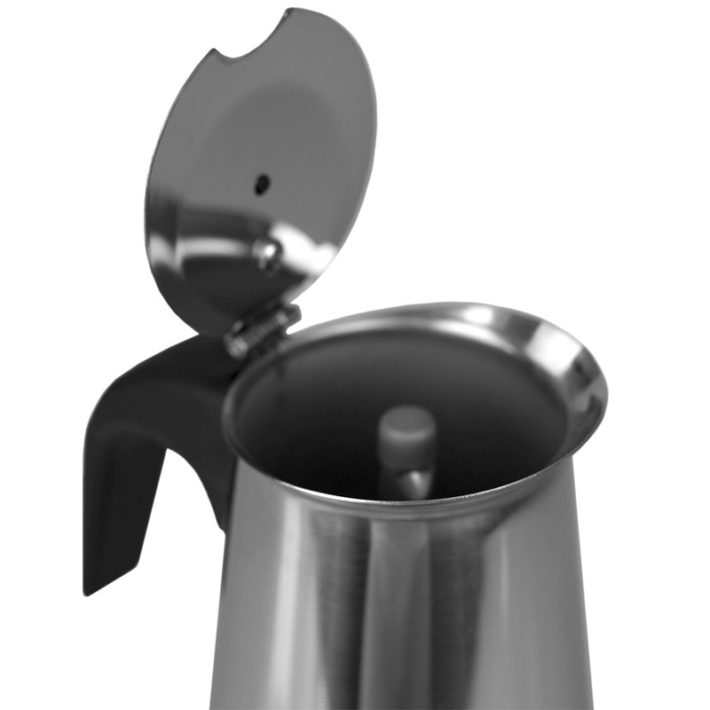 Home Basics Stovetop Cappuccino & Espresso Maker, 4 Shots
