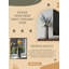  Vase en céramique texturé gris pierre, vase à fleurs minimaliste moderne, vases décoratifs pour table, tablette ou manteau de cheminée, 4,5 po de diamètre et 11 po de hauteur, paquet de 8