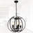 5 - Light Dimmable Lantern Globe Chandelier