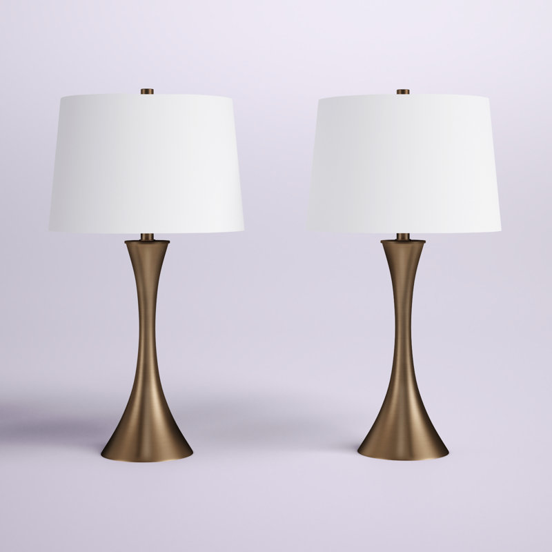 Lehn Metal Table Lamp, Matte Golden Bronze