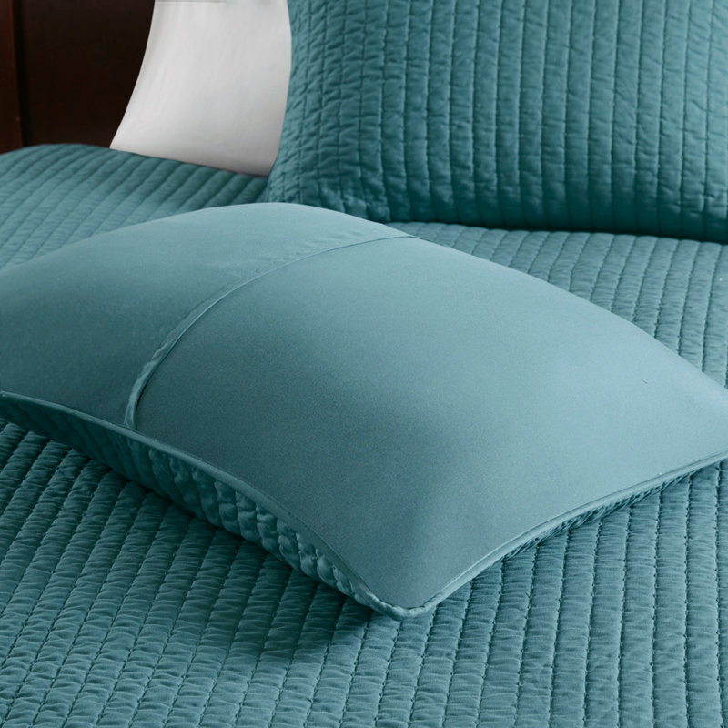 3 Piece Quilt Set Teal King/Cal King