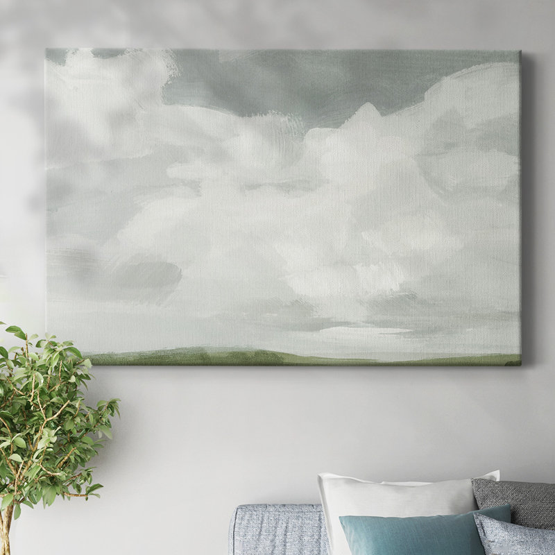 Gray Stone Sky I-Gallery Wrapped Canvas, 24" H x 36" W
