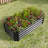 Metal Raised Garden Bed, Rectangle Raised Planter 4×2×1ft  for Flowers Plants, Vegetables Herb Black-1798079781