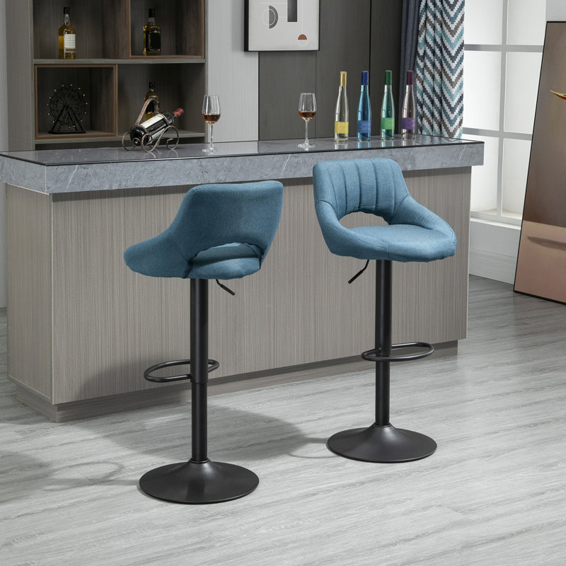 Tabouret de bar Brnadon, Bleu