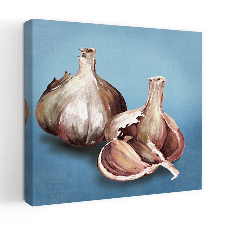 Garlic Organic Realistic Rustic Art, 18" H x 18" W