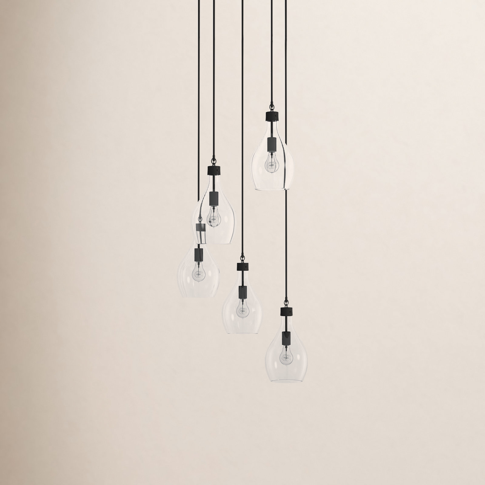 Breece Dimmable 5 - Light Pendant