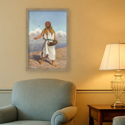 Parable Of The Sower by English School Framed Mounted Canvas Wall Art Print