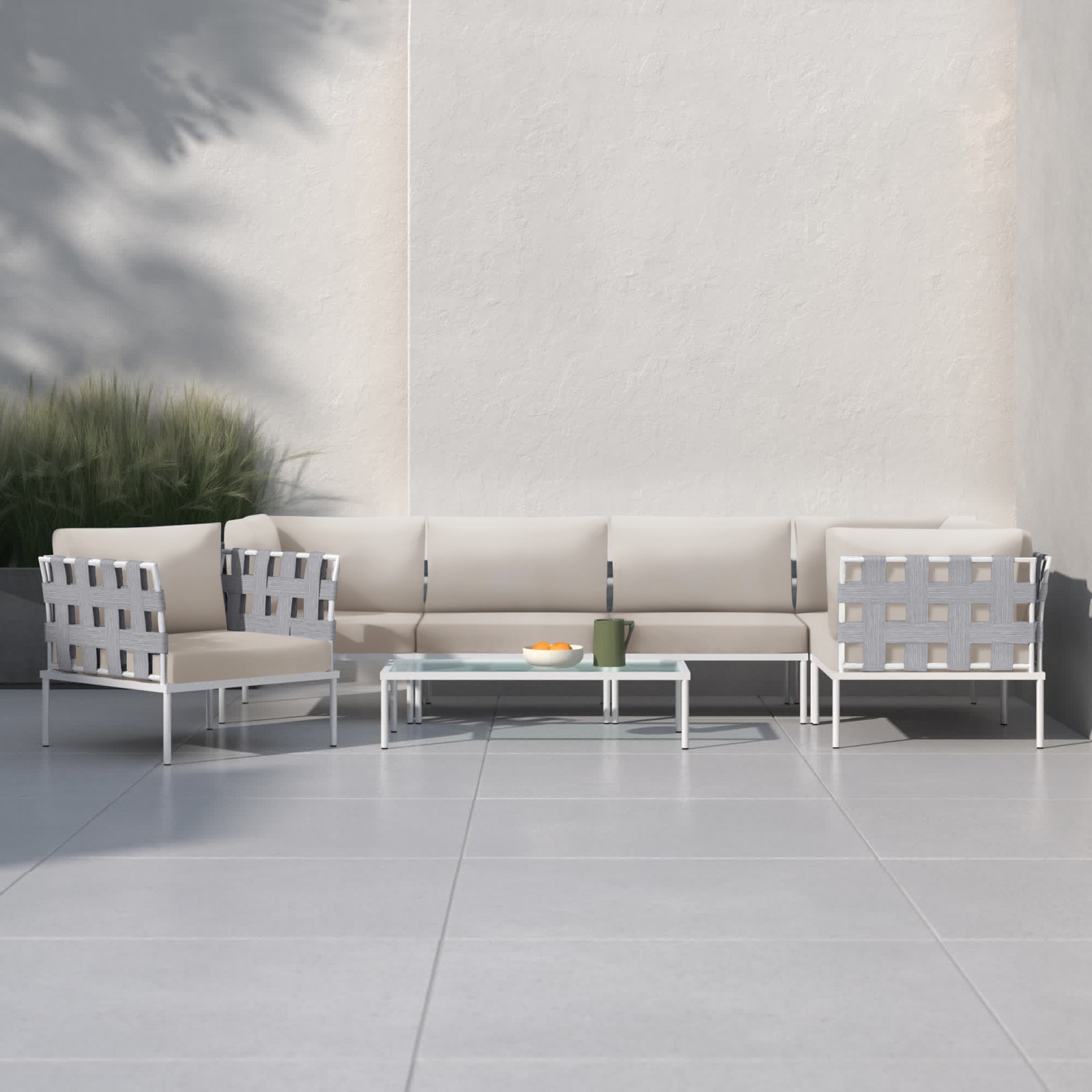 Harmony 6-Person Patio Seating Group, Beige