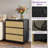 23.6“W Wood Nighstand With 3 Drawers-1903532701