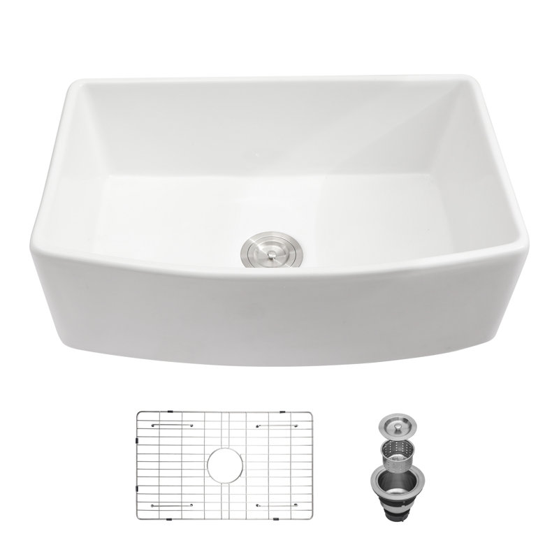 Évier de cuisine blanc - Évier de cuisine blanc 33 po
