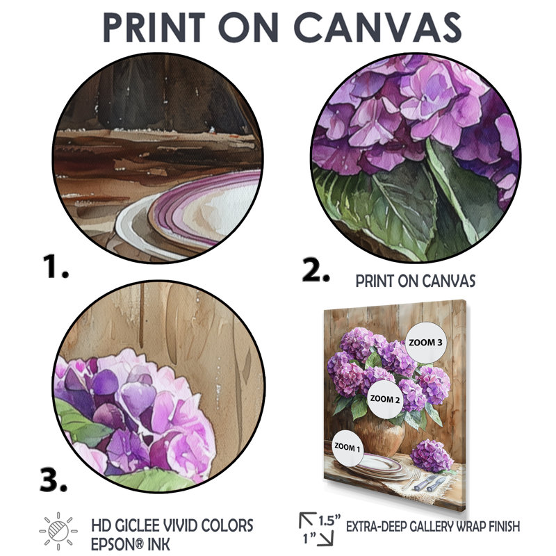 Bayuga - impressions sur toile florales, H 20 po x l 12 po, Reproduction encadrée d'une seule photo, Blanc