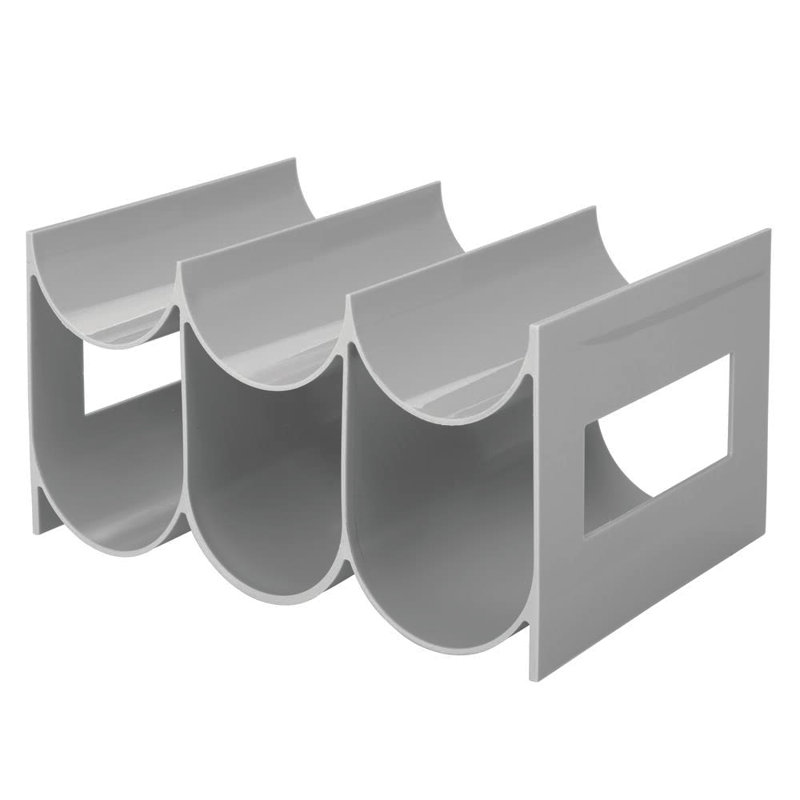 Arthenia 6 Bottle Tabletop Wine Bottle Rack, Grey/Brown/Blue