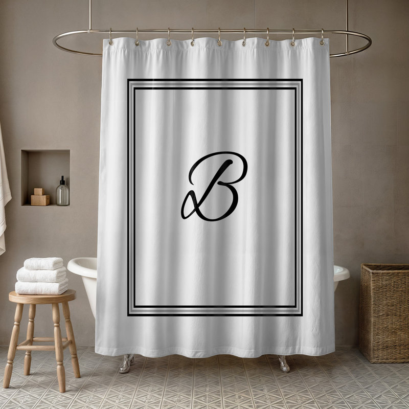 Kriebel Striped Single Shower Curtain, B
