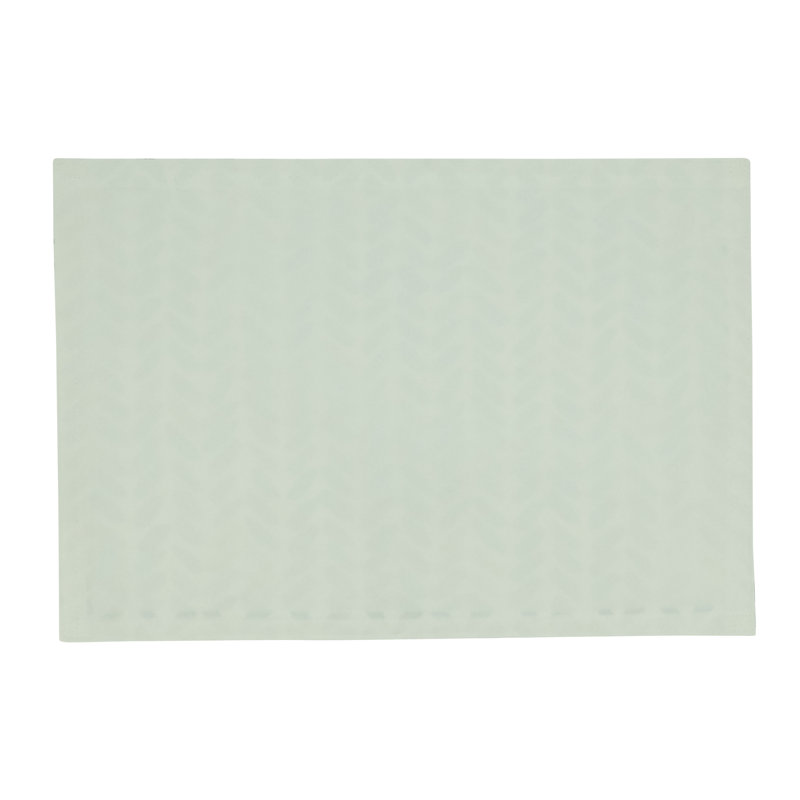Blue Watercolor Chevron Polyester Rectangle Placemats, Set of 4