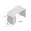 Damore Glass Solid Wood Writing Desk-38087212