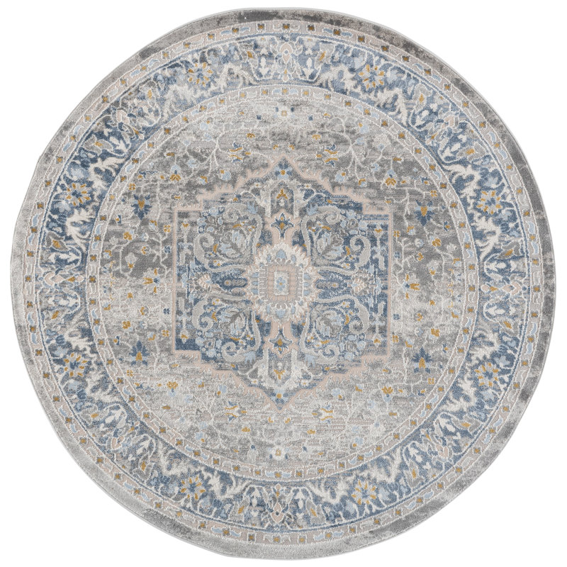 Palma 376 Performance Oriental Rug, 6'-7" X 6'-7" Round